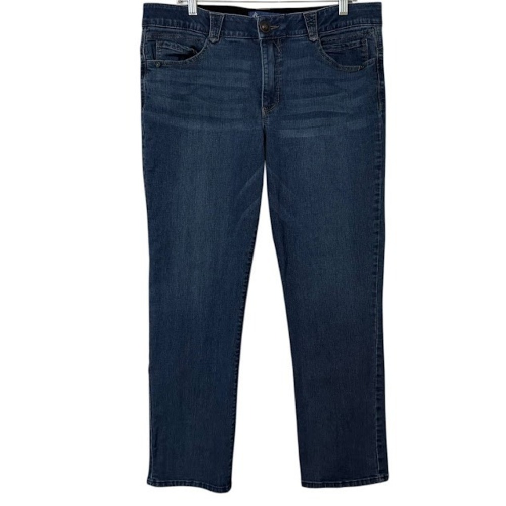 Democracy Ab Technology "Ab"solution Mid Rise Slim Leg Jeans Womens 16